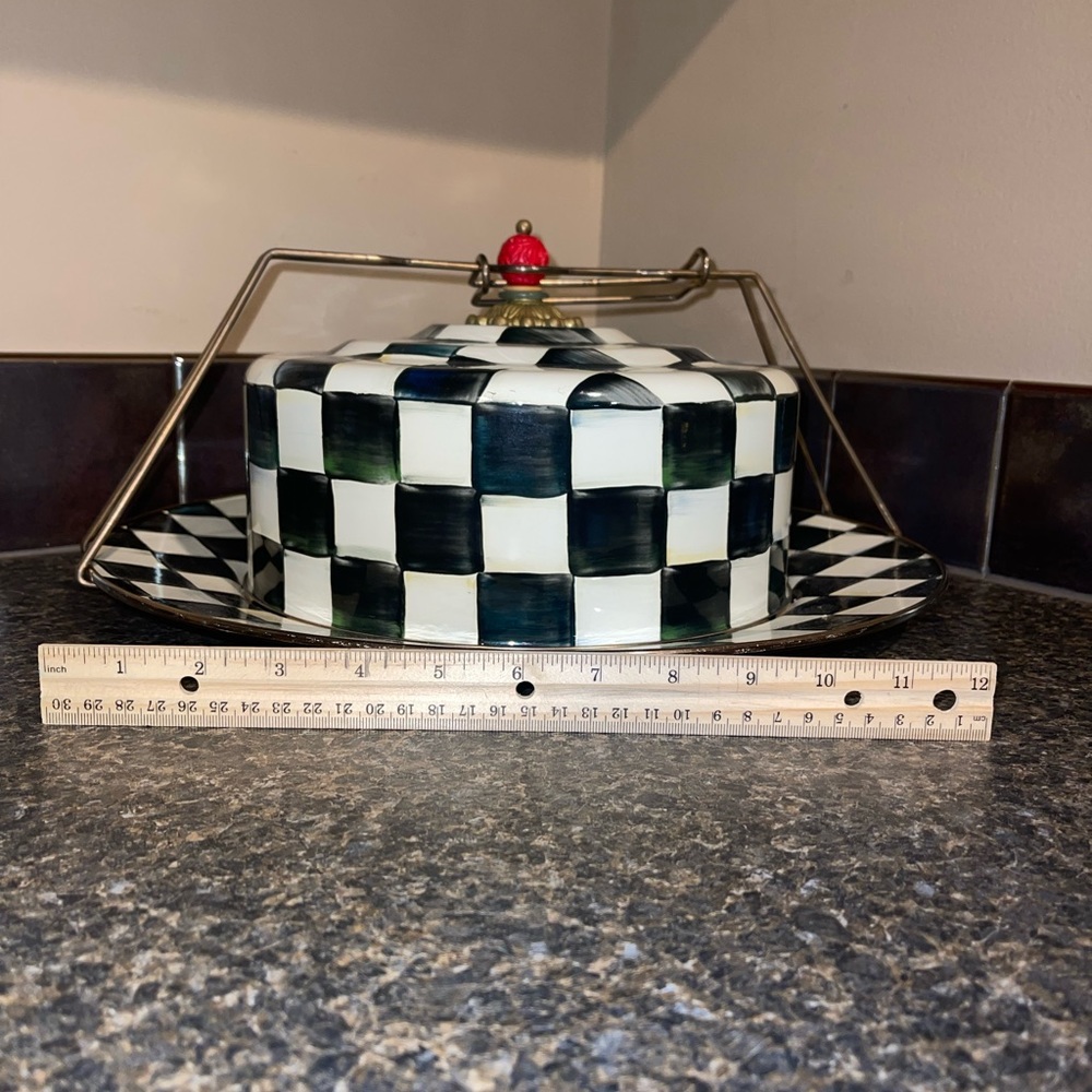 McKenzie Childs cake plate